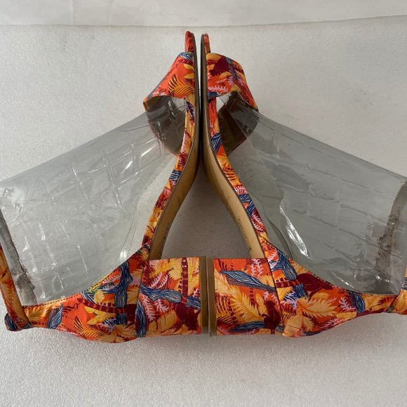 Free People Floral Block Heel Ankle Strap Sandals - Picture 6 of 10